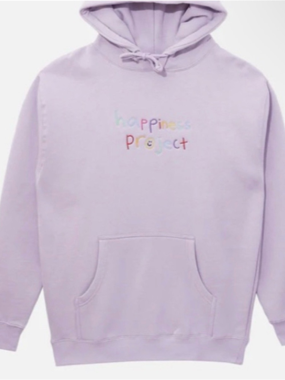 Happiness Project Hoodie with Rainbow Embroidery